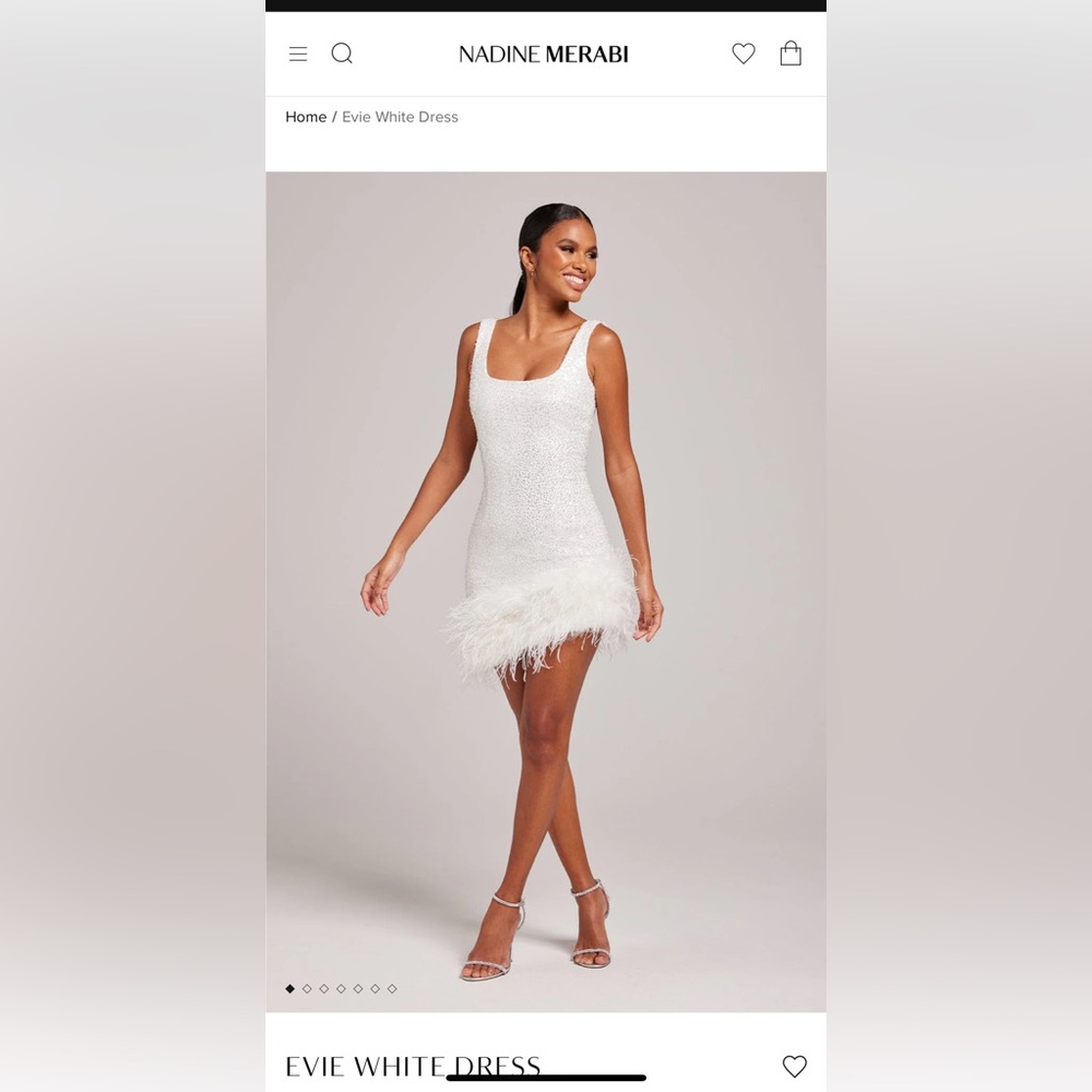 Nadine Merabi Evie White Dress
